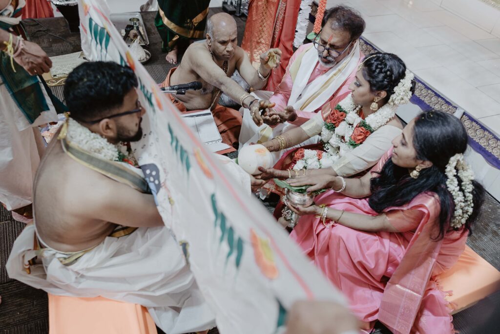 Kanyadhanam in Brahmin weddings