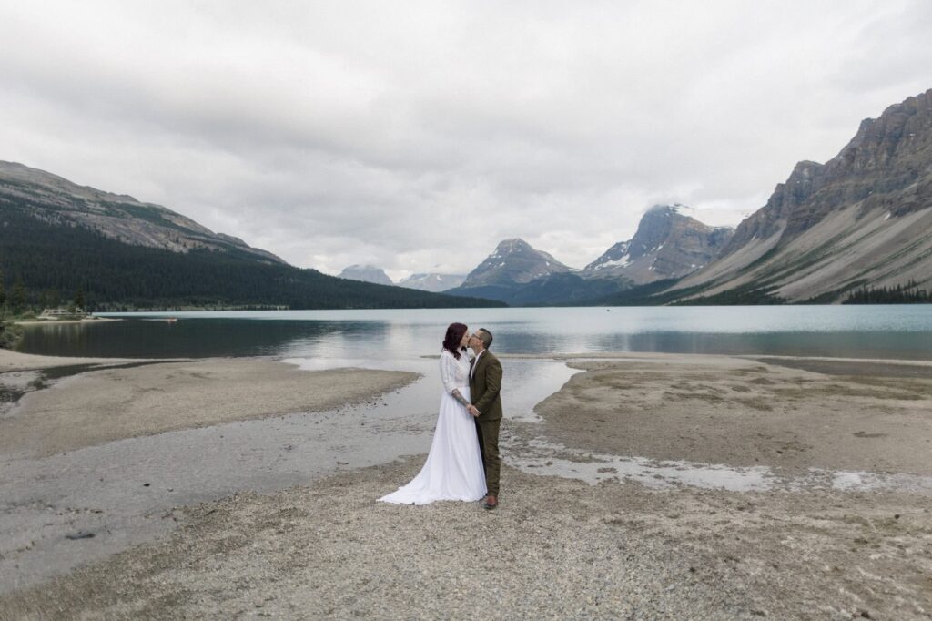 Banff Wedding Photos - bride and groom.
