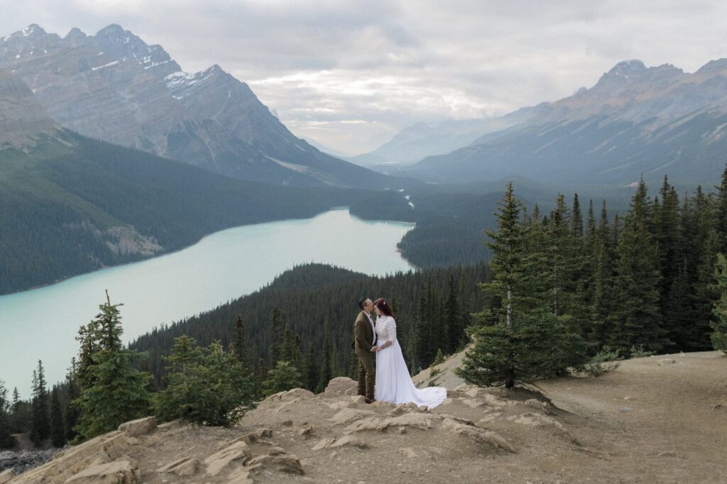 Peyto lake Wedding & Elopement Photos - Timeless Tales Creatives - 7 Best Banff Wedding Venues