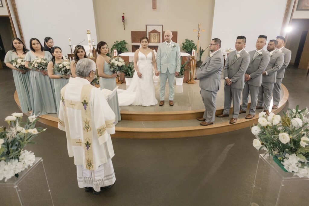 Filipino wedding in Alberta - Church wedding