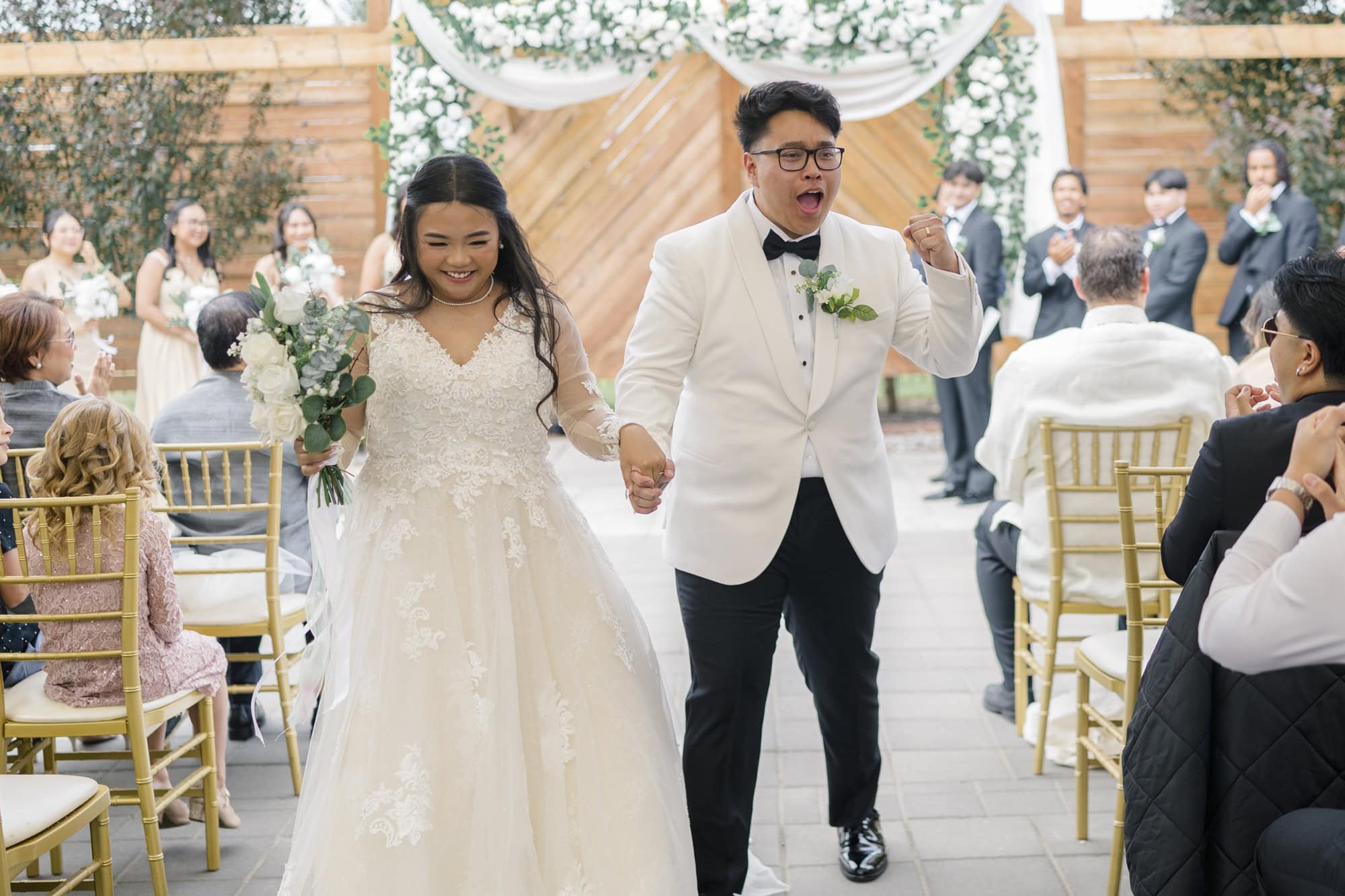 Filipino Wedidng in Alberta - Wedding ceremony grand exit