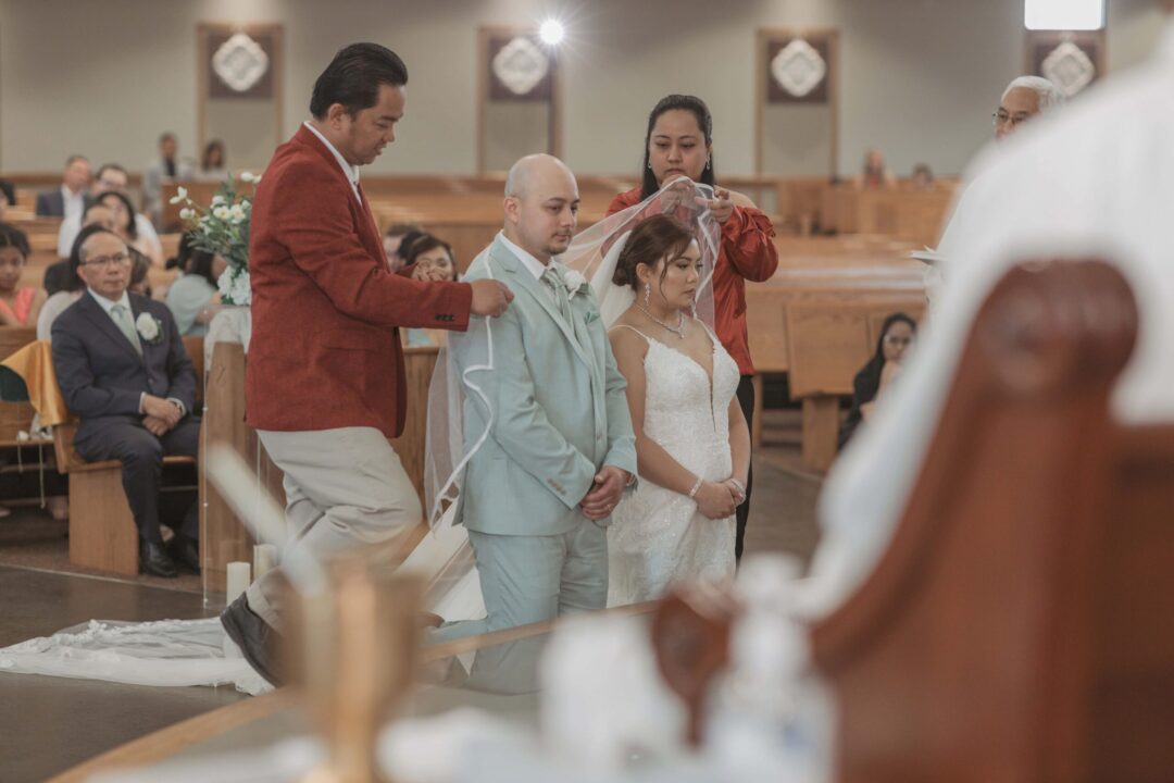 filipino cord and veil wedding ceremony Edmonton