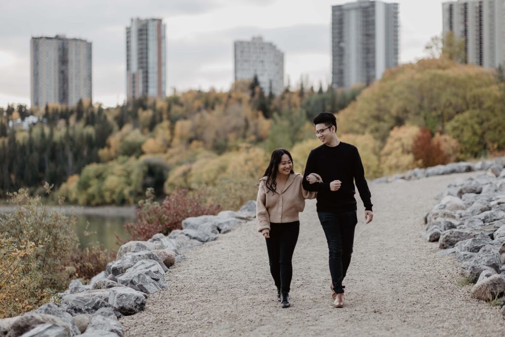 Walterdale Bridge Edmonton Engagement Photo Session Timeless Tales Creatives 2