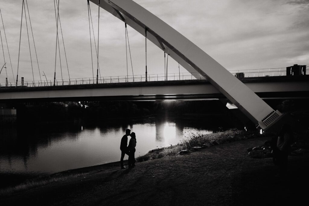 Walterdale Bridge Edmonton Engagement Photo Session Timeless Tales Creatives 4