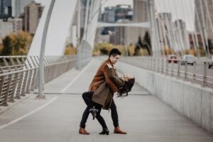 Walterdale Bridge Edmonton Engagement Session
