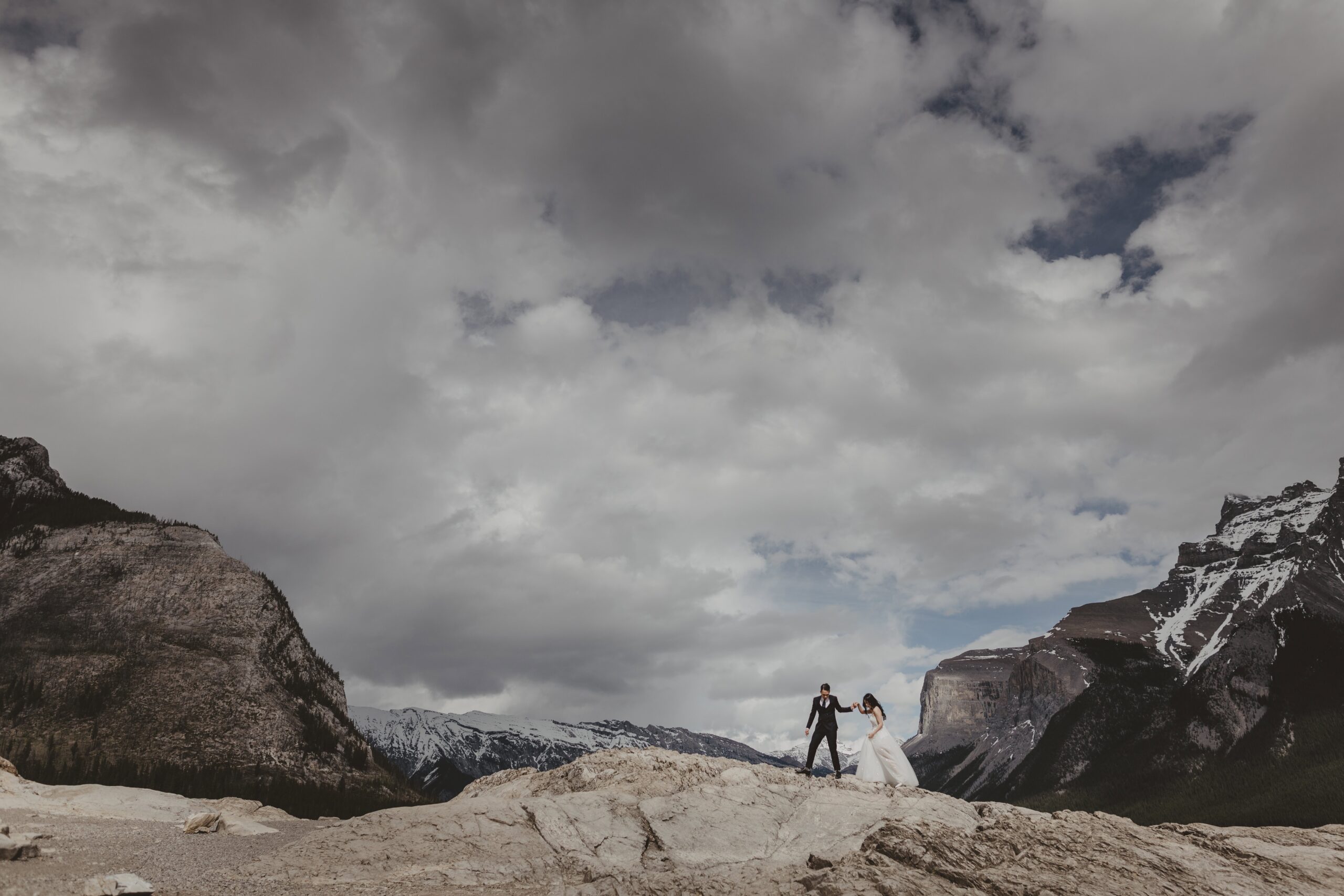 10 Must-Have Wedding Photographs for Couples on Wedding Day Banff Wedding Season Spring | Wedding Photographer Cost Alberta | Timeless Tales Creatives