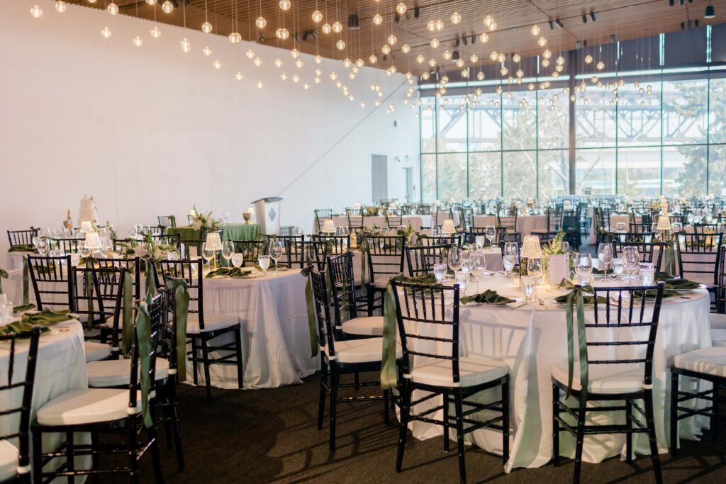 Royal Glenora Club Wedding Reception set up